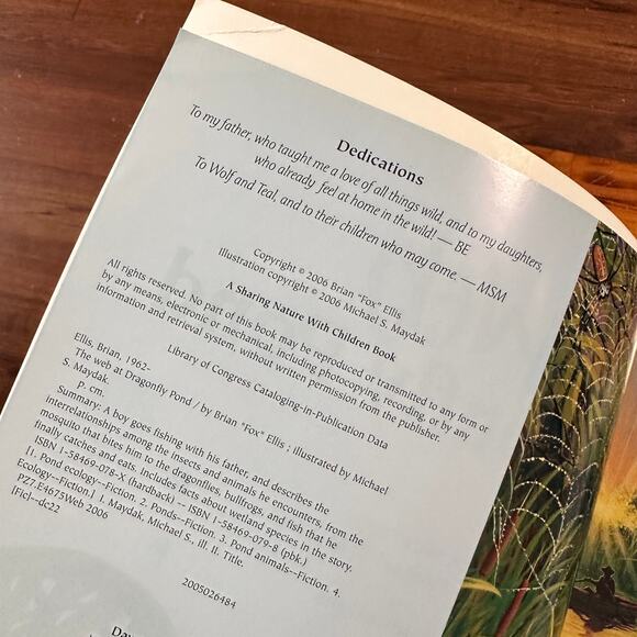 The Web At Dragonfly Pond Paperback Book - Picture 2 of 7